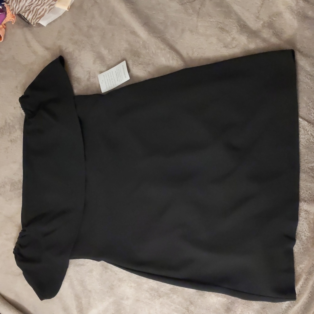 NWT Black off the shoulder dress